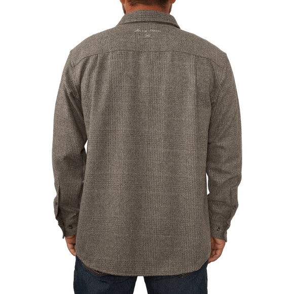 Stormy Kromer Men's Wool Classic Gray Button Down Shirt - Picture 3 of 4